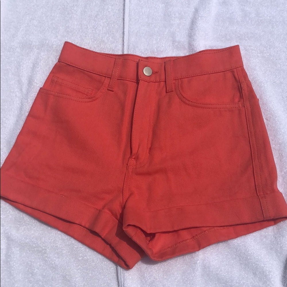 American Apparel Watermelon Jean Shorts
